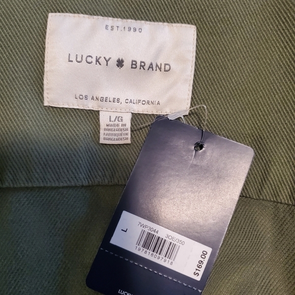 NWT Lucky Brand Army Green Spring/Fall Jacket Size Large, Retail $169.00 - Picture 9 of 14